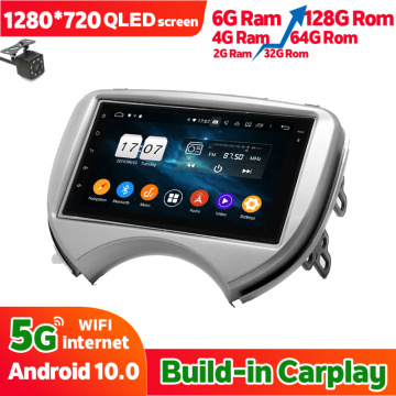 6GB Ram 128GB Rom Car Radio Stereo GPS Navigation Head Unit For NISSAN Micra March (K13) RENAULT Pulse Android 10 Multimedia