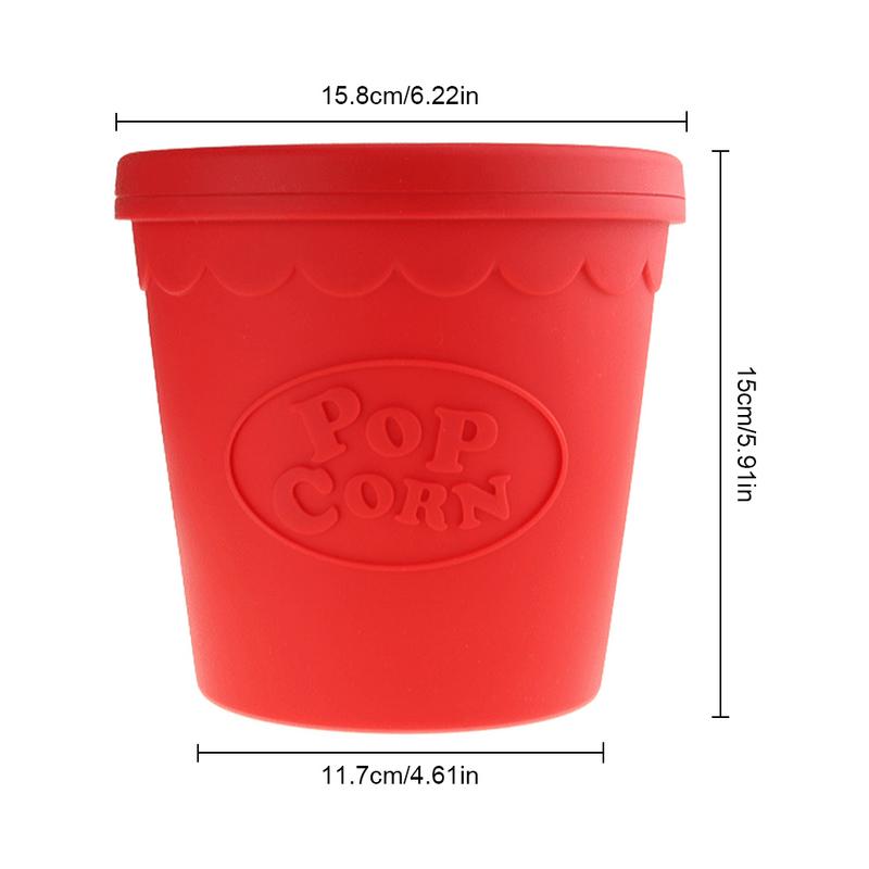 FDA Silicone Popcorn Bowl Home Microwaveable Pop Corn Maker Bowl Microwave Safe Popcorn Bakingwares Bucket