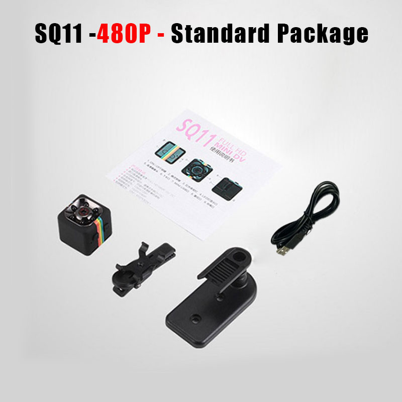 SQ11 Mini Camera Espias Escondidas Night Vision Secret Small Camcorder Espion Body Micro Cam Support Hidden TF Card