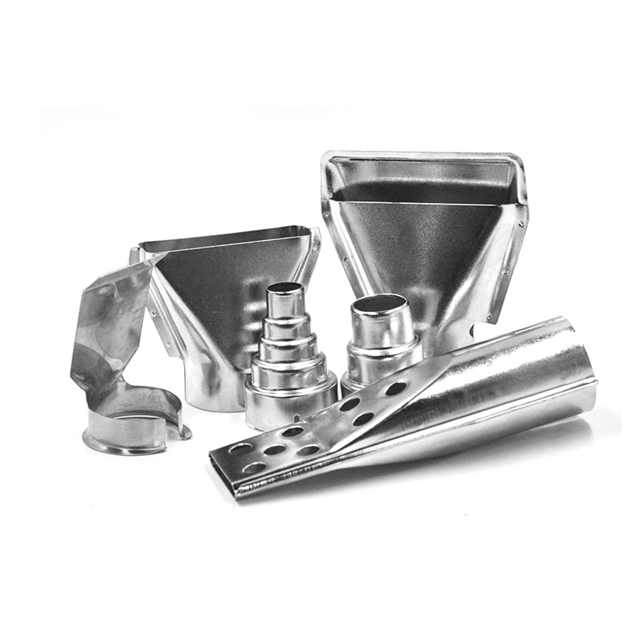 6pcs Heat Gun Nozzle Stainless Steel Hot Air Gun Heat Resisting Nozzles Flat Tips