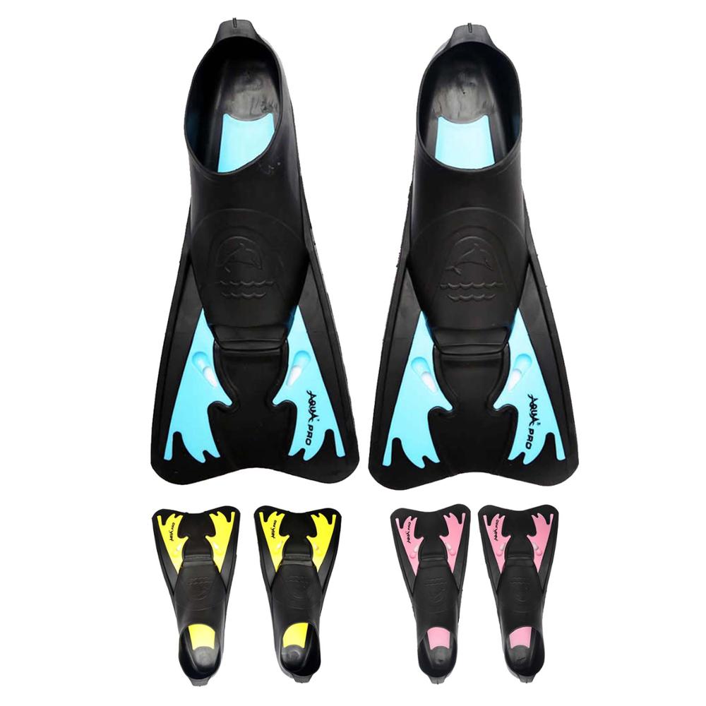 Training, Snorkeling, Swim Fins, Unisex, Long Blade, Full Foot, For Adult and Kids
