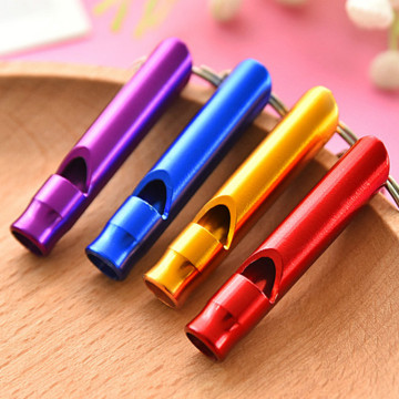 1pcs/lots Aluminum Alloy Whistle Noise Makers Whistle Fittings Birthday Party Supplies Decorative Toys For Children Christmas