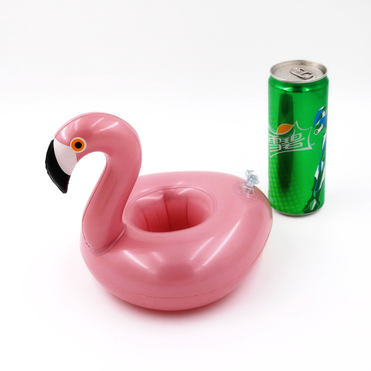  Inflatable Flamingo Drink Holders Set Pool Drink Floats