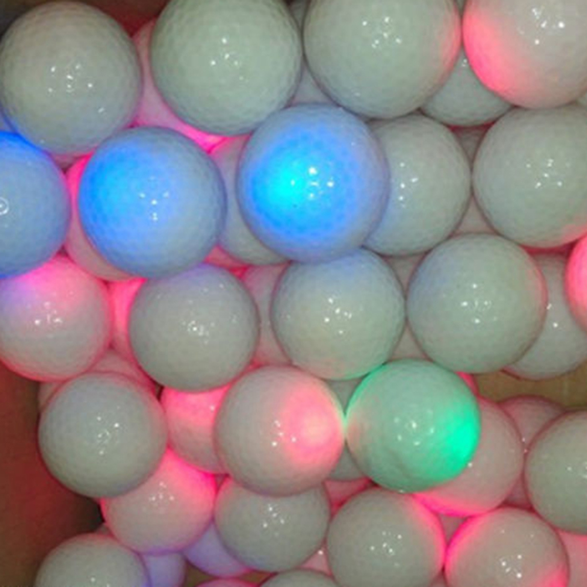 1 Piece LED Light Up Golf Balls Glow Flashing In the Dark Night Golf Balls Multi Color Training Golf Practice Balls Gifts