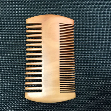 Wooden Beard Comb Anti Static Wood Pocket Comb with Fine Coarse Teeth For Beard Hair Mustaches Beard Hair Comb