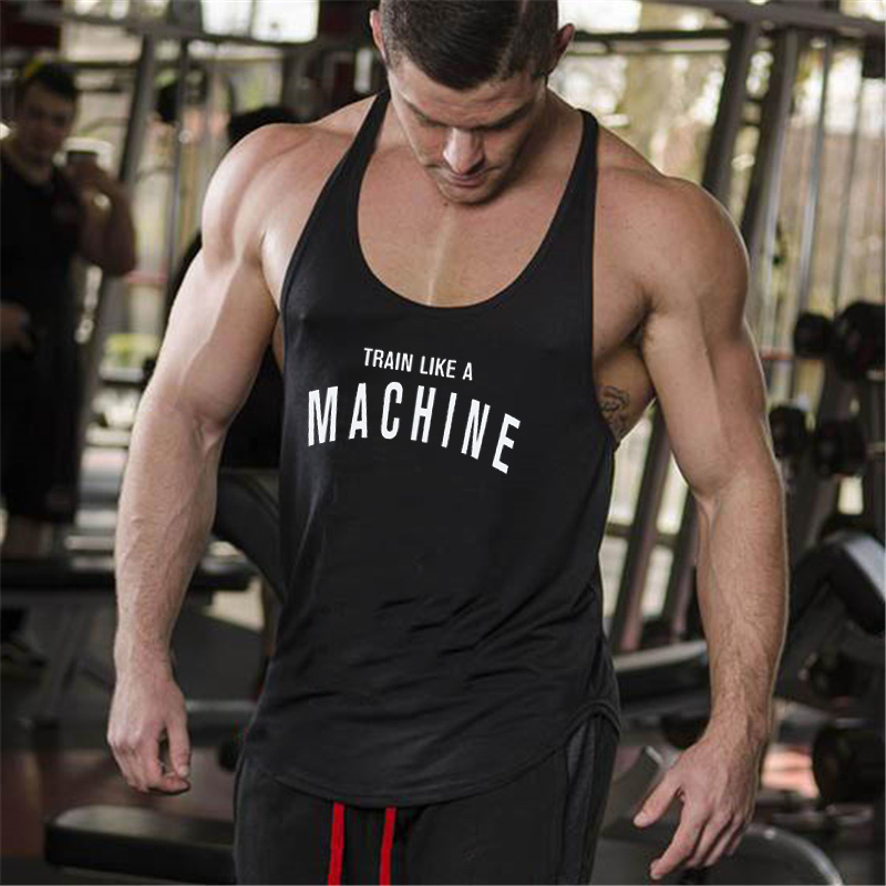Muscleguys Gym Stringers Mens Tank Tops Sleeveless Shirt Bodybuilding and Fitness Men's Singlets brand Clothes Muscle Regatas