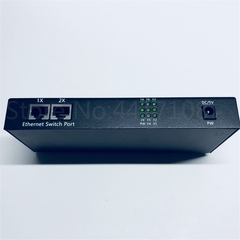 10/100M Fast Ethernet switch Converter 25KM Ethernet Fiber Optical Media Converter Single Mode 2*RJ45 & 6*SC fast fiber Switch