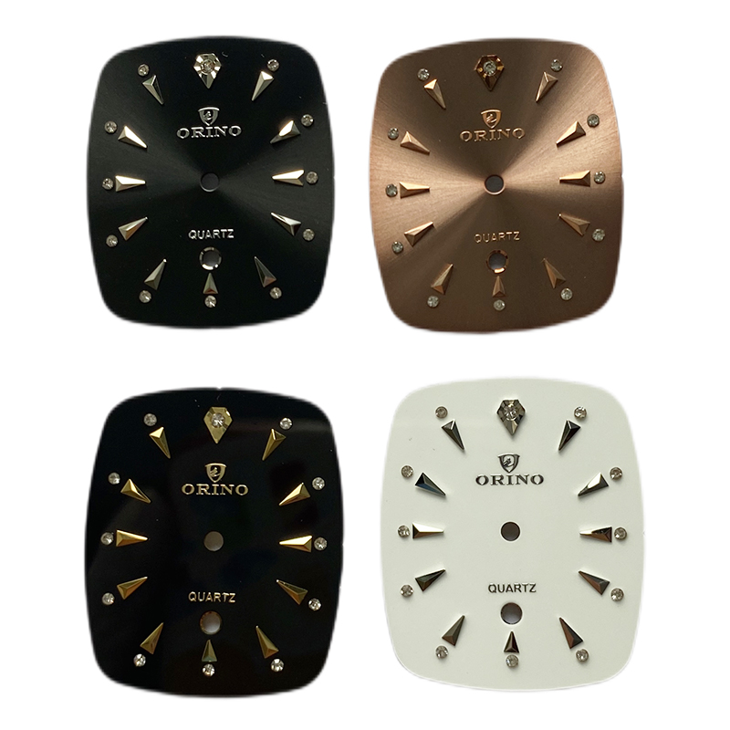 Tonneau sunray watch dial