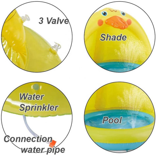 Yellow Duck Kiddie Pool with Sprinkler Toddler Pool for Sale, Offer Yellow Duck Kiddie Pool with Sprinkler Toddler Pool