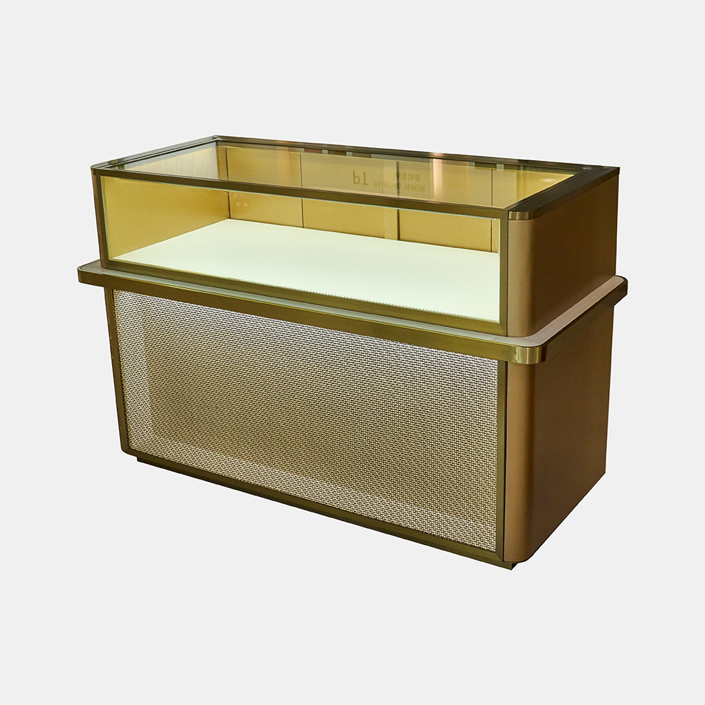 Gold Jewelry Display Cabinet