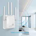 WiFi Repeater Extender 2.4GHz 300Mbps Router Wireless Range Extender Router Power Booster US/EU Plug 4 External Antenna