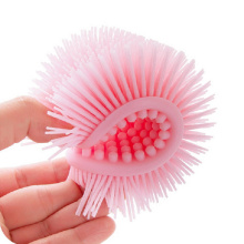 Baby Infant Soft Silicone Bath Brush Children Spiky Sensory Theraphy Toy