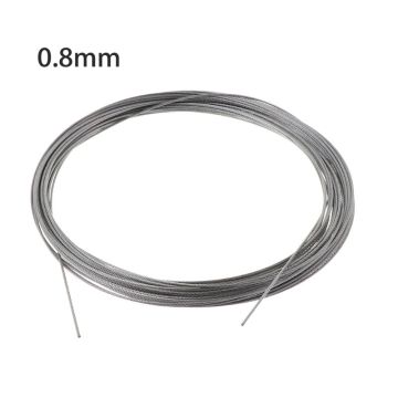 New 10m 304 Stainless Steel Wire Rope Soft Fishing Lifting Cable 7×7 Clothesline 83XA