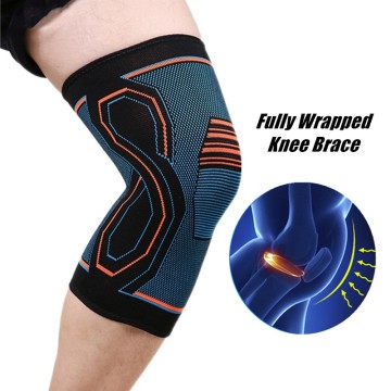 Knee Brace Support Sports Elastic Nylon Compression for Volleyball Basketball Joint Pain Relief Breathable Knee Sleeve Pads