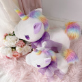 30CM/40CM Beautiful Unicorn Doll, Soft Fabric, PP Cotton Stuffed, Rainbow Colored Sideburns Decoration, Gift for Girls