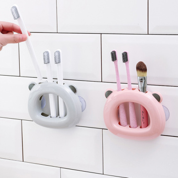 Bathroom accessories Set Cute Bear Pattern Toothbrush Holder Toothpaste Dispenser Tooth Brush Holder For Child Shaver Holders