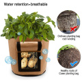 Thicken Portable Agricultu Plant Grow Bags Potato Tomato Pot Moestuin Non-woven Garden Greenhouse Vegetable Strawberry Growth