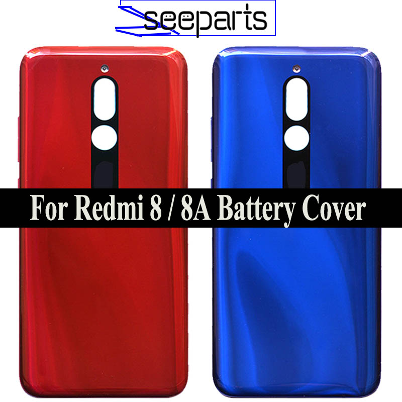 New Original For Xiaomi Redmi 8 8a Battery Cover Back Glass Panel Rear Housing case For Redmi 8 8a Back battery Cover door