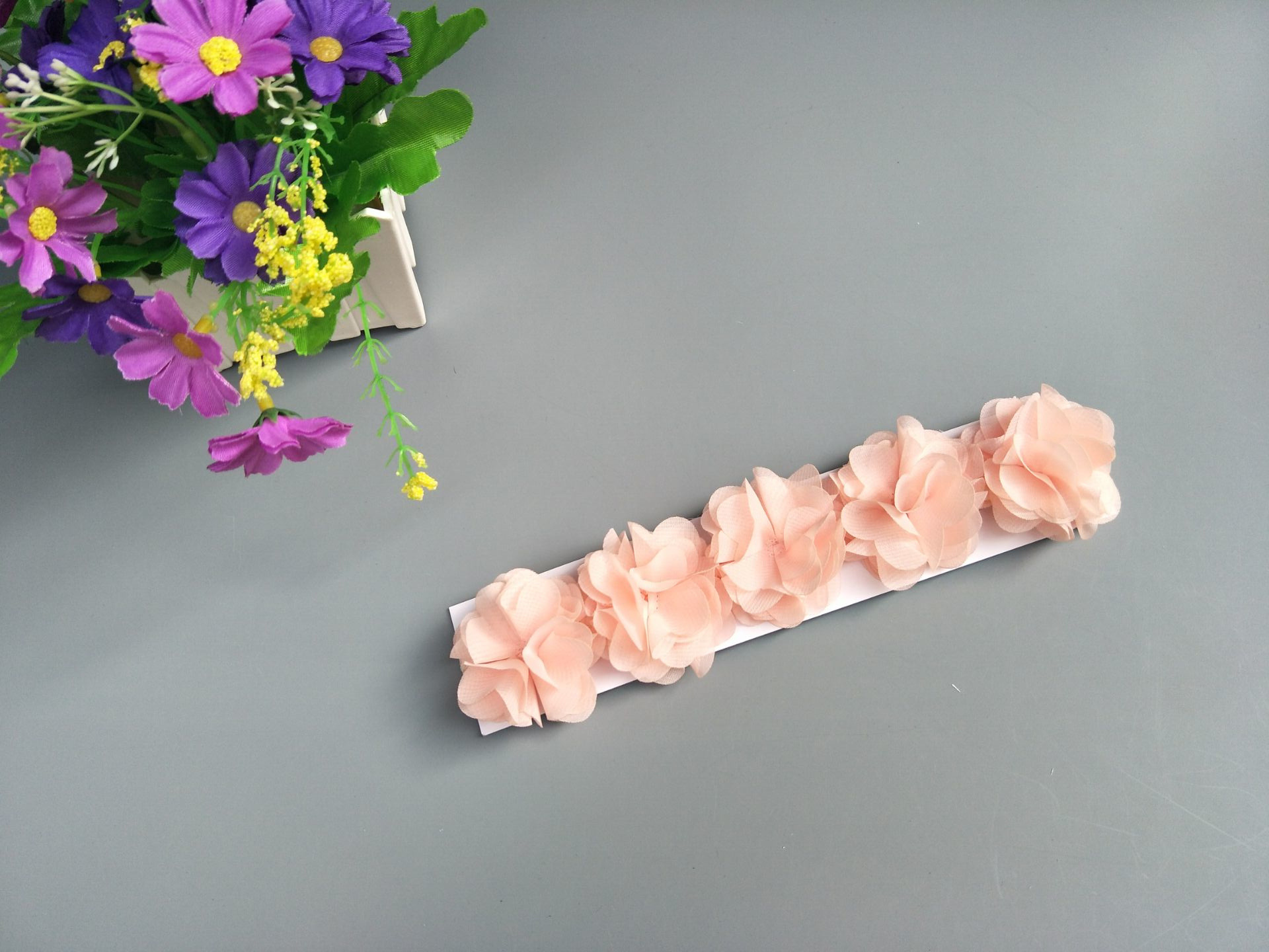 2019 New Lace Flower Kids Baby Girl Toddler Headband Hair Band Headwear Accessories Lace Flower Headband Baby Photo Props