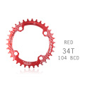 ZTTO Bicycle Single Speed Crank 104BCD Round Narrow Wide 32T/34T/36T MTB Chain ring Bicycle Chainwheel Bike Circle Crankset
