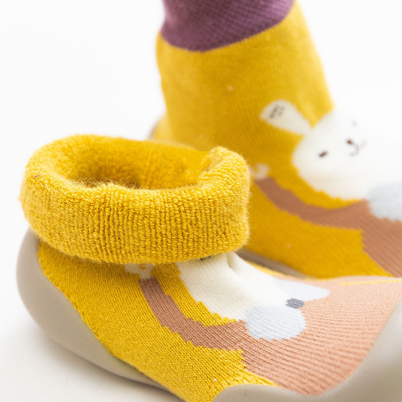 Baby Toddler Shoes Non-Slip Animal Rabbit Bear Sock Floor Anti-Off Foot 5Sizes F-16 5Colors TB