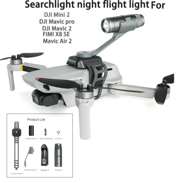Drone Top Searchlight Flight light Flashlight W Charger For DJI Mini 2 Mavic air 2 Mavic 2/pro/Fimi X8 SE 2020 Drone Accessories