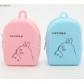 10*7cm Cartoon cute Totoro Mini Schoolbag Coin Purse Action Figure Rubber Wallet Pouch Small Bag doll toys gift for boys girls