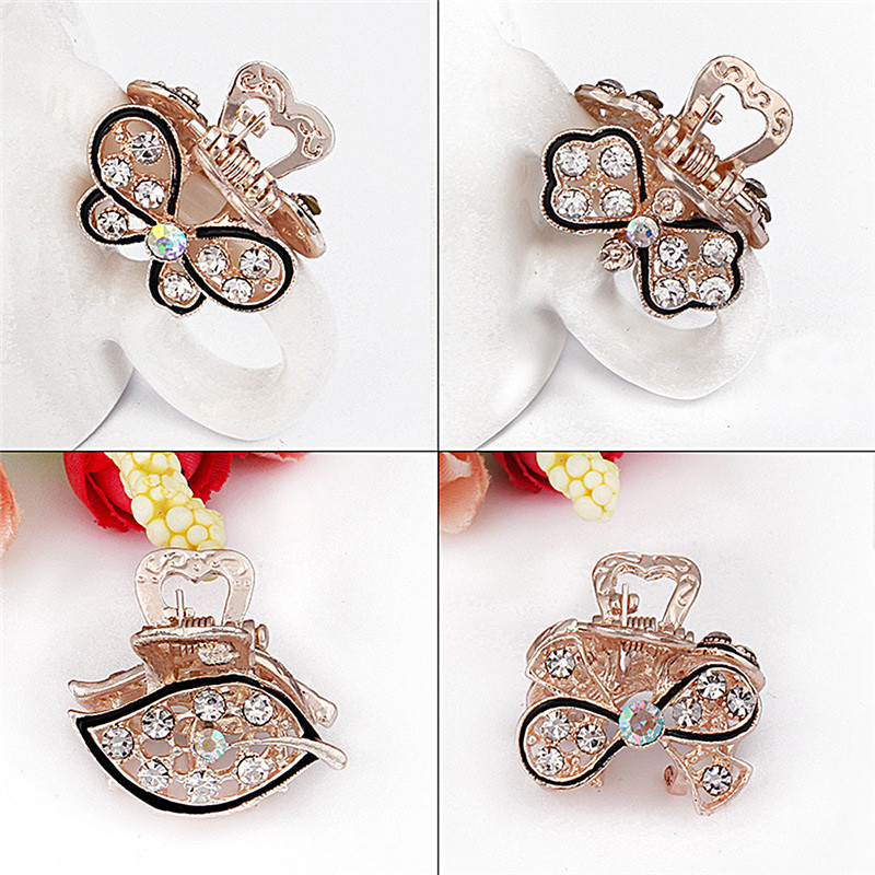 Hair Claws Accessories Mini Butterfly Headwear Hair Claws Clip Pearls Hairpins for Women Girls Mini Hairpin Hair Clip Clamp Crab