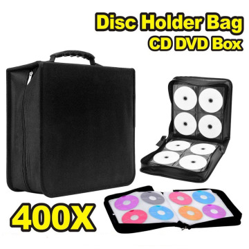 400 Disc CD DVD Bag Album Portable Storage Bag Organizer Holder Wallet Media Video Case Wallet Holder Box Dustproof