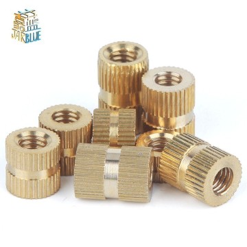 100pcs/50pcs/20pcs m1.4 M2 M2.5 M3 M4 M5 M6 M8 Braas insert nut Injection Molding Brass Knurled Thread Inserts Nuts