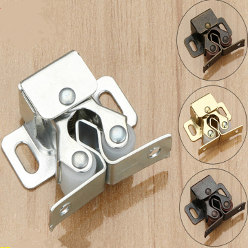 4pcs/lot Top Quality Cabinet Catch Stopper Push To Open Cupboard door closer Furniture Pulley Groove Touch Latch hardware
