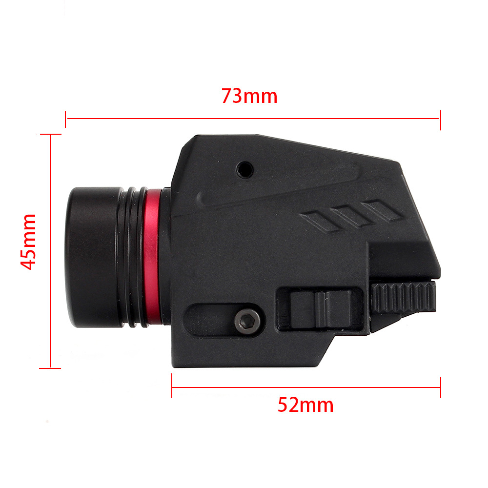 Tactical LED Weapon Gun Light Flashlight Red Dot Laser Sight Military Airsoft Pistol Gun Light for 20mm Rail Mini Pistol Gun