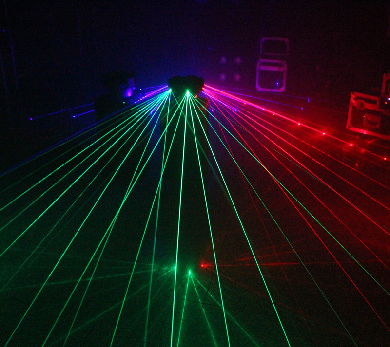 Led Beam Moving Head Light Dmx Laser Disco Projector Laser Stage Lighting Dj Light Equipment 6 Heads RGB Unlimited Rotating