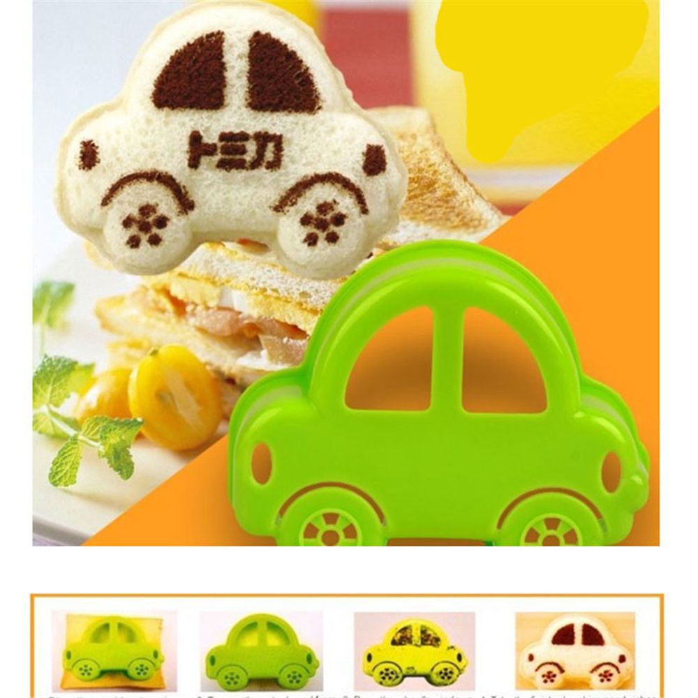 1PCS Cute Car Shape Mold Sandwich Bread Toast Cake Cookie Breakfast Cutter Maker Mold Kids Lunch Mould Kitchen Gadgets Accessory