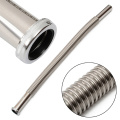 Stainless Steel Flexible Sink Pipe Deodorant Basin Extension S Trap Drain Hose Pipes Plumbing Fittings