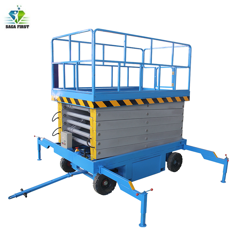 Hydraulic Electric Aerial Work Construction Lifter Machine For Sale