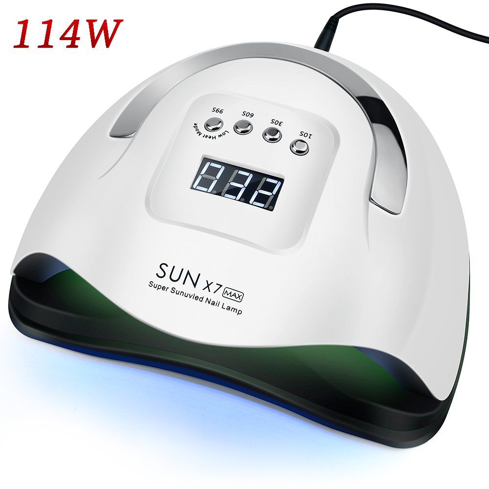 114W SUNX7 MAX UV LED Lamp Nail dryer For All Gels 57 LEDs Dryer Lamp Polish Sun Light Timer 10/30/60s For Nail Dryer