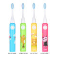 Baby IPX7 Waterproof Automatic Electric Toothbrush cartoon pattern Soft Brush Hair for Kids with 2 Brush Heads