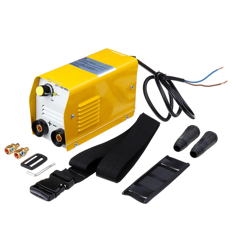 220V Handheld Mini MMA Electric Stick Welder ZX7-200 Insulated Electrode Inverter Arc Force Metal Welding Machine Portable Tool