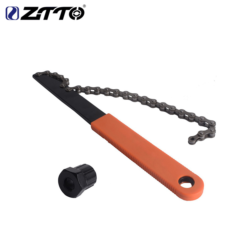 ZTTO Bicycle Freewheel Turner Chain Whip Cassette Sprocket Remover Tool Kit Freewheel Repair Tools Cycling Accessaries