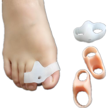 4pcs=2Pairs Silicone Toe Spreader Separator Bunion Foot Care Tool Hallux Valgus Corrector Thumb Bone Correction Toe Straightener