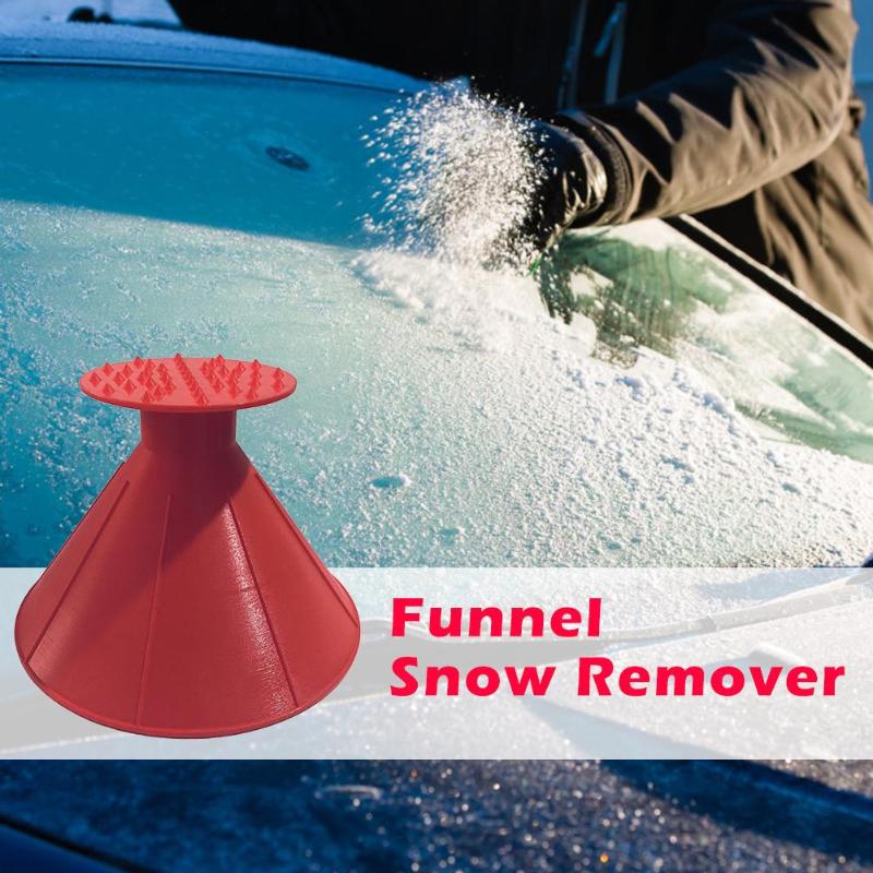 Outdoor Ice Scraper Shovel Cone Shaped Winter Car Windshield Snow Remover tools For Car glass scraper auto window cleaning tool