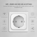 EU Plug WIFI Wireless Remote Socket Smart Timer Plug Voice Control Home Fire Retardant PC Smart Power Socket For IPhone