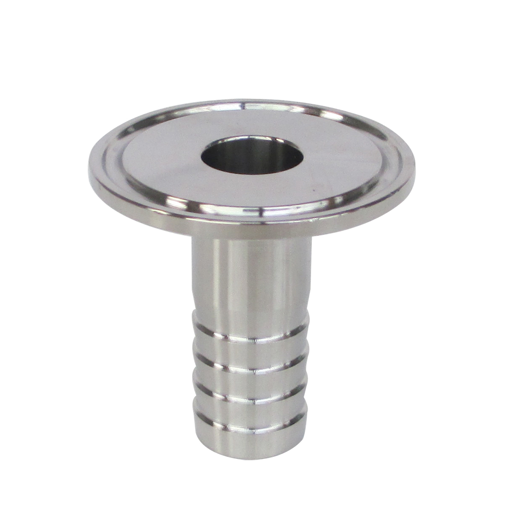 10/12/14/16/19/25/32/38mm Sanitary Hose Barb Adapter Hosetail 1.5'' 2'' Tri Clamp SS304 Stainless Steel