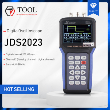 Oscilloscope Handheld Digita Oscilloscope JDS2023 2 Channels Storage Device 20MHz 200MSa/s Oscilloscope Portable Scope Meter