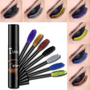 1PC Color Mascara Waterproof Waterproof Long Lasting Shimmer Eyelashes Easy To Remove Mascara Professional Eye Makeup TSLM2