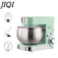 JIQI 1200W Electric Stand Food Mixer Stainless Steel Chef Machine 5L Bowl Cream Blender Knead Dough Cake Bread Whisk Egg Beater