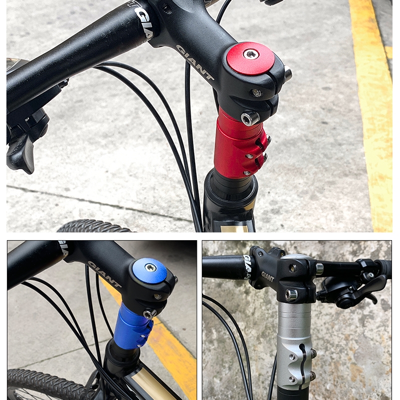 WEST BIKING Bike Fork Stem Riser Extender Extension Alloy Bicycle Stem Head Up Raiser Handlebar Mountain Cycling Part Adaptor