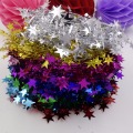 2Meters Christmas Star Tinsel Garland Wire Home Decor Star Garland Christmas Tree Decoration Wedding DIY Crafts Party Supplies