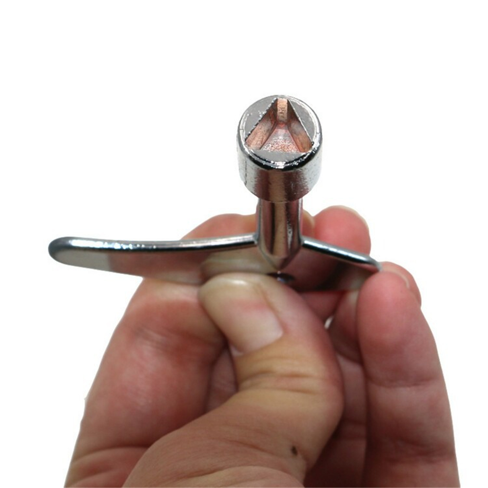 Triangle Wrench Key Single Inner Triangular Key Elevator Key Subway High-Speed Rail Inner Triangle Water Meter Valve Key Tool